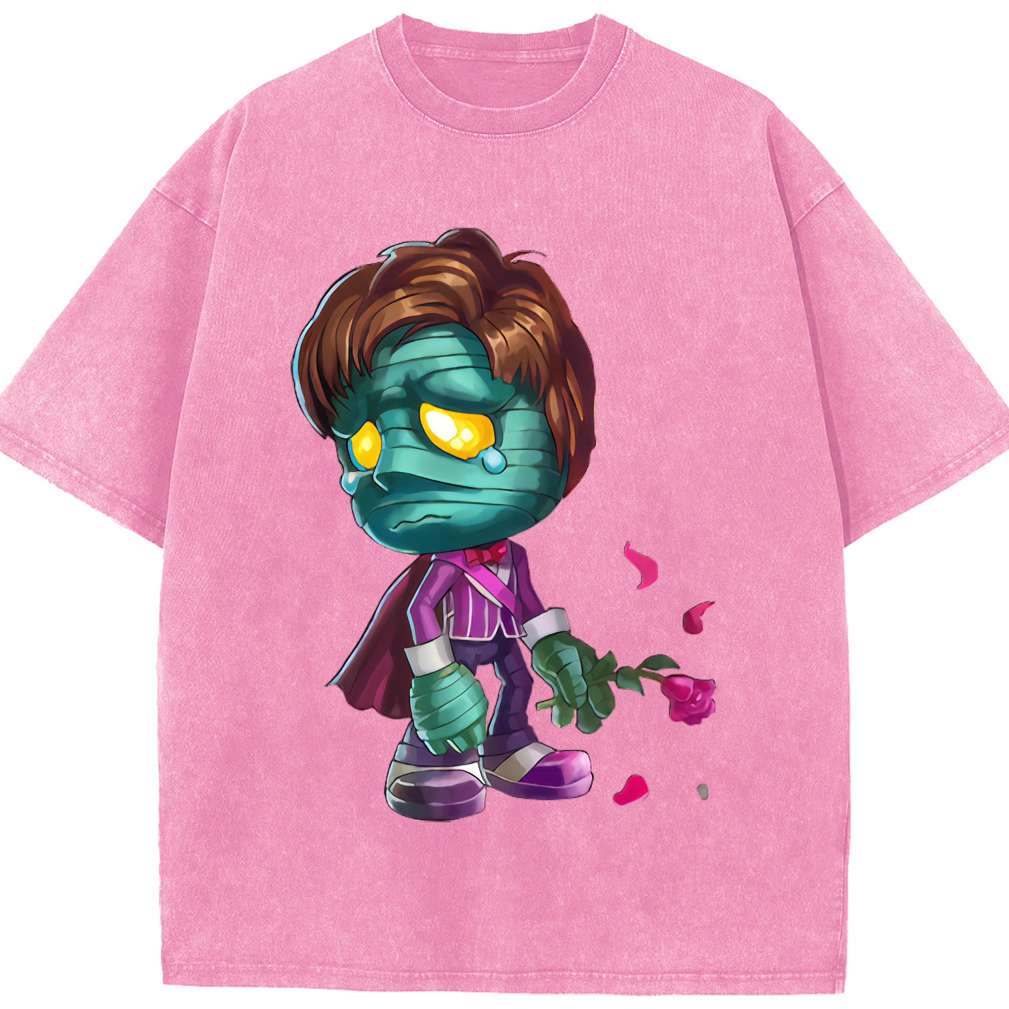 リーグ・オブ・レジェンド League of Legends LOL 綿100% ヴィンテージ風 半袖Tシャツ（フロントプリント）